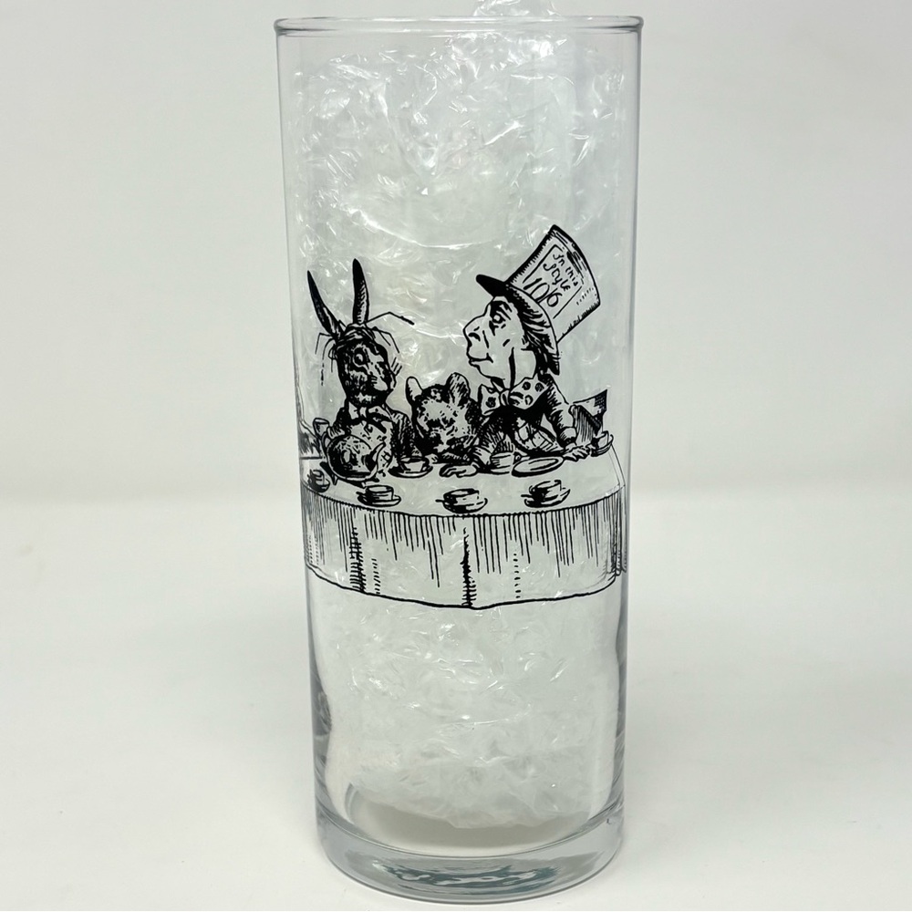 Fishs Eddy Alice In Wonderland 5.75" Libbey Zombie Glass Mad Hatter’s Tea Party